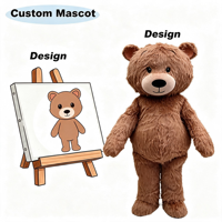 Costume de mascotte personnalisé OEM, ours en peluche, pour la danse, la marche, le cosplay, les événements, les spectacles, pour adultes, pour la promotion de la marque et l'interaction avec les fans
