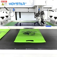 Máquina de Serigrafía para Bolsas No Tejidas con Cinta Transportadora y Mesa de Trabajo con Vacío