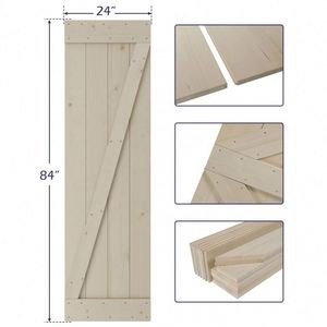 WEKIS Nuevo Juego de Herrajes para Puerta Corredera de Madera Maciza con Diseño Moderno, Apertura Lateral Impermeable para Uso en Hoteles - Product Image 6