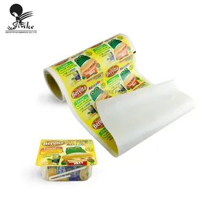 Custom Easy Peel Off Clear Lidding Gelamineerde Pp Cup Afdichting Film In Rol Voor Jelly Yoghurt Cover