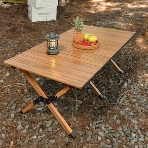 Modern Design Outdoor Foldable Portable Camping <b>Table</b> Picnic BBQ <b>Adjustable</b> Carbon Steel Outdoor Furniture Hwz02 Modern Design S - Product Image 6
