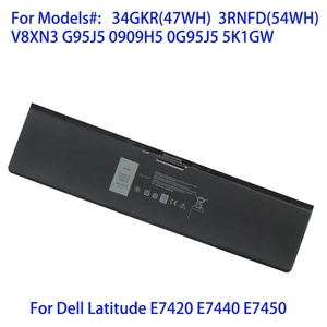 Nueva batería de ordenador portátil de calidad 34GKR para Dell Latitude E7420 E7440 <span class=keywords><strong>E7450</strong></span> 7,4 V 47WH reemplazos de batería de portátil - Product Image 2