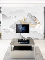 Moderne 3D 8D imperméable canapé mur fond tissu écologique salon paysage peinture pour murs