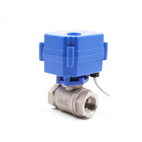 Vanne à bille motorisée en acier inoxydable 12V 24V 110V 220V BSP NPT, vanne de régulation de débit électrique, vanne bidirectionnelle CWX-15N