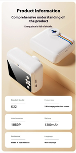 Appareil photo instantané K22 pour enfants, impressions instantanées en couleur, enregistrement 1080P, <span class=keywords><strong>carte</strong></span> SD 32 Go et lecteur <span class=keywords><strong>de</strong></span> <span class=keywords><strong>carte</strong></span>, écran tactile facile - Product Image 2