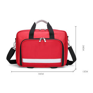 Tas Trauma Medis Tas Pertolongan Pertama Tas Medis Kosong untuk Perawat Ahli Terapi Fisik Dokter Merah - Product Image 4