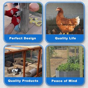 Rotoli di Rete Metallica Saldata Flessibile e Facile da Installare, su Misura per Gabbie per Conigli e Recinti per Animali - Product Image 6