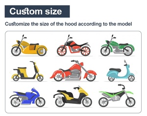 होंडा के लिए कस्टम लोगो और आकार सुपर नरम सांस लेने योग्य फोल्डेबल वापस लेने योग्य खिंचाव कपड़ा इनडोर मोटरसाइकिल बाइक डस्ट कवर - Product Image 2