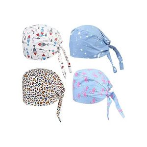Novo Design Respirável Tecido Unisex Medical Scrub Caps Ajustável Beleza Hospital Colorido Medical <span class=keywords><strong>Mob</strong></span> Caps - Product Image 1