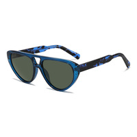 Lunettes de soleil polarisées à monture en acétate de qualité supérieure, confortables pour diverses formes de visage, adaptées aux lunettes de vue
