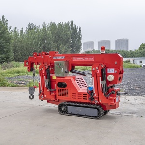 Mini-grue araignée télescopique de 2 tonnes, compacte, sur chenilles, pour levage en intérieur et en extérieur, travaux de construction et d'entretien - Product Image 2
