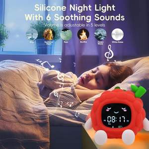 Reloj Despertador Circular Multifuncional de Cuarzo Electrónico con Luz Nocturna, Recargable por USB, para Niños, con Calendario y RGB, Venta al Por Mayor - Product Image 2