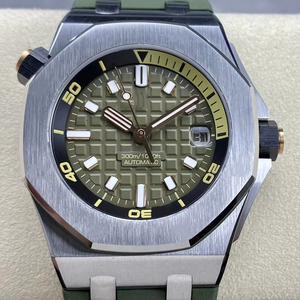 Nuevo reloj mecánico de alta calidad resistente al agua 42mm ZF fábrica 4308 movimiento 15720 esfera verde luminosa súper reloj de buceo - Product Image 1