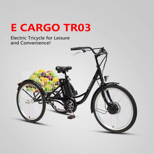 Bicicleta Eléctrica Popular de 36V/13Ah con Batería de Litio, Triciclo de 3 Ruedas y 26 Pulgadas para Reparto Urbano - Product Image 3