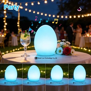 Modern Outdoor Restaurant Table Lights Remote Control DC <strong>Wireless</strong> Charging Rechargeable LED Table <strong>Lamp</strong> - Product Image 2