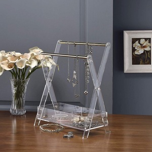 High-transparency <strong>Acrylic</strong> <strong>Jewelry</strong> Display <strong>Box</strong> Dustproof Storage Rack Customizable Logo Printing Desktops Stores Floor Standing - Product Image 1
