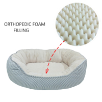 Hersteller Großhandel Low-Plech Luxus Hunde bett Warm Soft Memory Plüsch Wasch bar Rutsch fester Boden Für kleine mittlere Haustiere