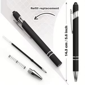 Bolígrafo Táctil de Metal y Goma con Punta de Bola, Personalizable con Logotipo OEM, Regalo Promocional - Product Image 3