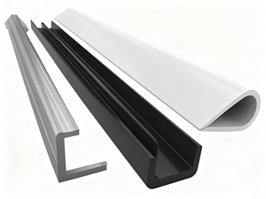 Customized Eco-Friendly Plastic Profiles (PE/ABS/PVC/<strong>UPVC</strong>) for Supermarket &amp; <strong>Door</strong> Frame <strong>Trim</strong> with Cutting Service - Product Image 1