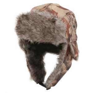 Chapeau d'hiver russe en fausse fourrure douce avec cache-oreilles, style bombardier, pour ski, chasse, fête, sport et pêche - Product Image 6