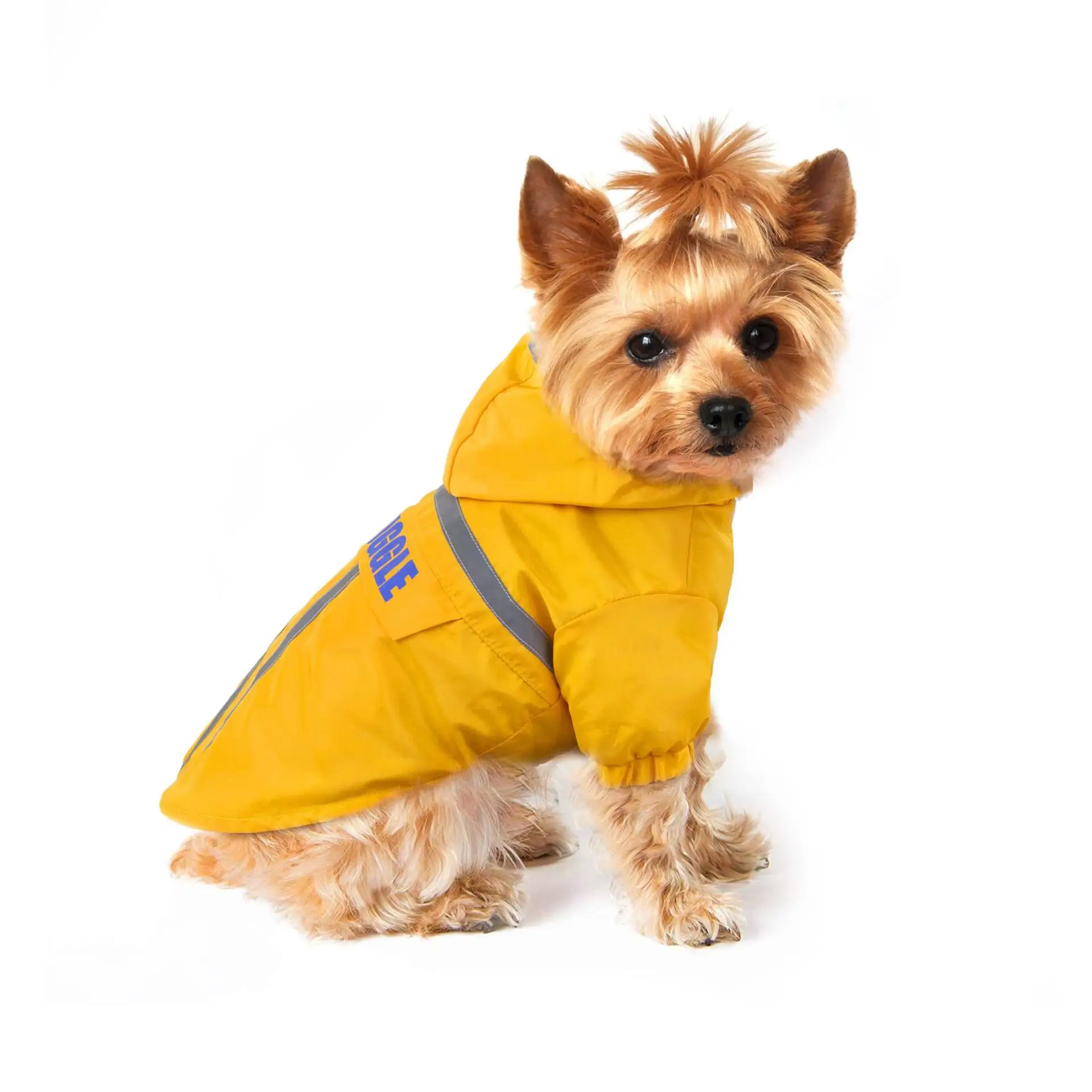 Offre Spéciale S-2XL manteau imperméable à capuche pour chien et chat, petit chiot réfléchissant