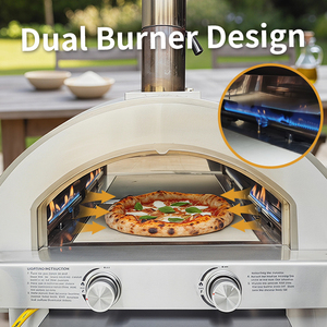 Grande Forno per <span class=keywords><strong>Pizza</strong></span> <span class=keywords><strong>a</strong></span> <span class=keywords><strong>Gas</strong></span> da Esterno per Feste in Giardino - Product Image 2