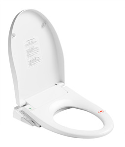 WC intelligent Arrow à commande à distance, moderne, rond, monobloc, en céramique, avec réservoir encastré, couvercle de siège intelligent, pour salle de bain, garantie de 2 ans - Product Image 3