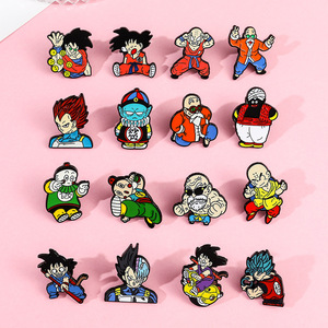 5000 tipos de broches de solapa de metal esmaltado con logo lindo de la serie Dragon Ball Z Goku Saiyajin <span class=keywords><strong>Vegeta</strong></span> para sombrero y cuello - Product Image 1