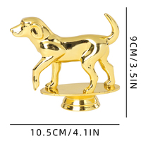 Trophée en plastique ABS plaqué or, imprimé UV, pour concours canin GZ82 – Fabrication économique, excellente qualité, en promotion