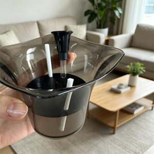 <span class=keywords><strong>Pot</strong></span> de fleurs auto-arrosant moderne noir transparent, absorption automatique de l'eau, <span class=keywords><strong>pot</strong></span> de fleurs paresseux avec corde en coton <span class=keywords><strong>pour</strong></span> plantes <span class=keywords><strong>d</strong></span>'<span class=keywords><strong>intérieur</strong></span> - Product Image 5
