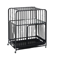 31*23*38 Zoll schwerer Lager käfig Atmungsaktiver Hundehütte im Innen-und Außenbereich mit massivem Metall-Kunststoffs chale für Katzen
