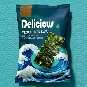 Bolsa de Embalaje Personalizada OEM para Papas Fritas, con Impresión Personalizada, de Aluminio y Plástico Termosellable, para Snacks, Plátanos, Palomitas de Maíz, Tortillas de Maíz - Product Image 2