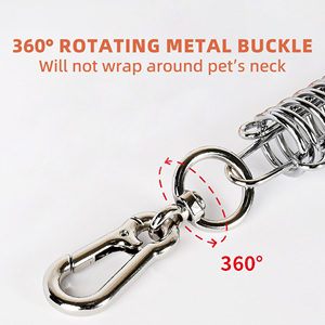 Multicolor Adjustable <strong>Martingale</strong> Metal Chain Hand Woven <strong>Dog</strong> <strong>Collars</strong> Elastic Double-Headed Braided Pet Leash Rope P Chain <strong>Collar</strong> - Product Image 3