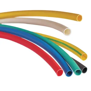 Manga de alambre Flexible y colorida, protección de aislamiento eléctrico, termorretráctil