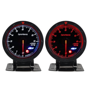 60MM Voiture Tachymètre Éclairage 0-9000 T/Mn Visage Noir <span class=keywords><strong>Rpm</strong></span> Mètre Jauge de Voiture - Product Image 3