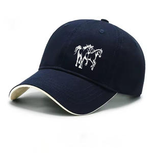 قبعة بول رسمية بحافة منحنية من القطن الخالص من 6 ألواح للرجال والنساء أغطية مخصصة للسلع الأصلية - Product Image 2