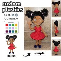Peluche personnalisée : Poupée rétro fille à pois, très fidèle, certifiée CE, pour décoration de fête, avec sac à dos Huggy Wuggy personnalisé
