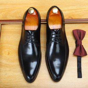 Zapatos Oxford Ligeros e Impermeables de Piel Vacuna con Cordones Transpirables para Hombre, Tallas Grandes, Ideales para Negocios Formales e Informales al por Mayor - Product Image 3