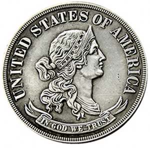 US 1869 Morgan 50 centavos conmemorativos plateados reproducción monedas decorativas - Product Image 4