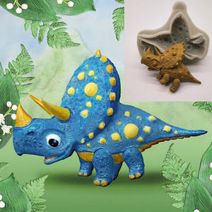 Nouveau dinosaure silicone moule chocolat gâteau décoration outil bricolage cuisson fondant dinosaure argile modèle - Product Image 5