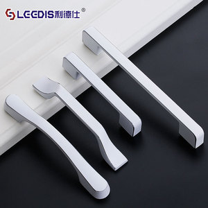 Lgedis Modern Minimalist White Cabinet Handles Zinc Alloy Bar Shape Durable Furniture Hardware For Kitchen Wardrobe Drawer Door - Product Image 1