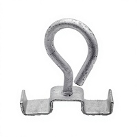 Support de fixation de câble à crochet fixe en acier au carbone Q235, support de câble optique galvanisé pour chemin de câbles, grandes quantités, livraison directe