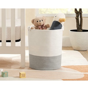 Nouvelle Arrivée Panier de Rangement en <span class=keywords><strong>Corde</strong></span> pour Jouets et Vêtements, Organisateur pour Salon - Product Image 6