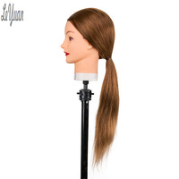 Matériel en silicone pour cheveux naturels, 1 pièce, mannequin pour coiffure, formation, coiffeur, vente en gros