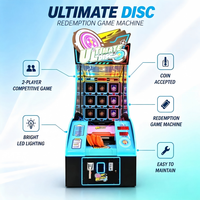 Machine de lancer de disques ultime à monnayeur, simulateur d'arcade à rédemption de tickets, prix usine, pour parc d'attractions intérieur