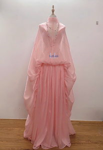 Vestido de terciopelo y seda para mujer con mangas dolman, cintura imperio, elegante vestido largo de fiesta y noche de Vietnam. - Product Image 3
