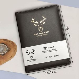 Set de Cuaderno Planificador Personalizable A5, 128 Hojas, Tapa Dura de Cuero con Frases Inspiradoras, Regalo Perfecto con Bolígrafo - Product Image 2