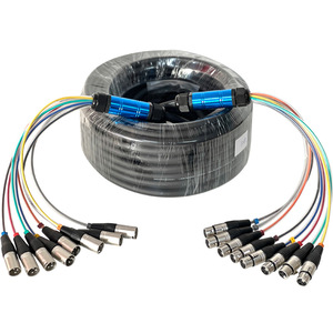Rainbow 8-Way multi-core XLR สายสัญญาณเสียง PVC แจ็คเก็ตแสงอินเตอร์เฟซเวทีปรับเสียงกล่อง - Product Image 2