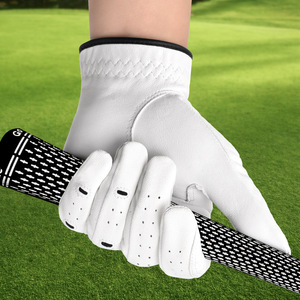 Guantes de golf antideslizantes, resistentes al desgaste, transpirables, de piel de cordero, unisex, para entrenamiento de golf - Product Image 1