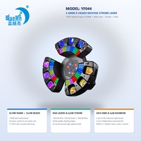 Bluemoon 3 Ared 9 Projecteur mobile RGBW Stroboscope Laser DMX512 avec blocs de lumière irisés pour discothèques, théâtres, locations, fêtes et bars